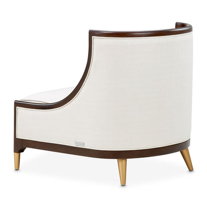 Belmont Place - Accent Chair - Cream / Espresso