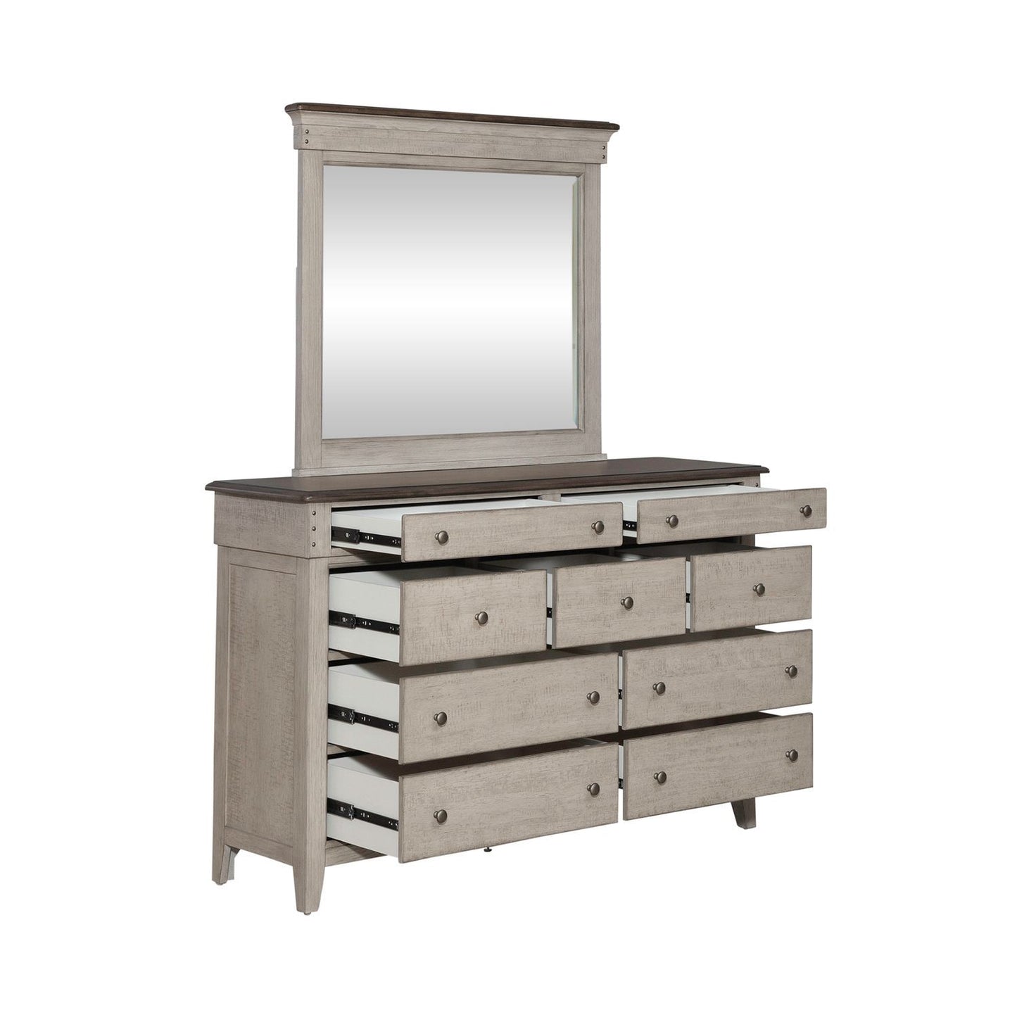 Ivy Hollow - Dresser & Mirror - White