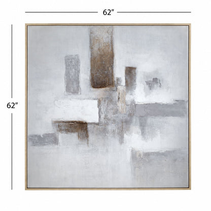 Framed Canvas Urban Stillness - Natural