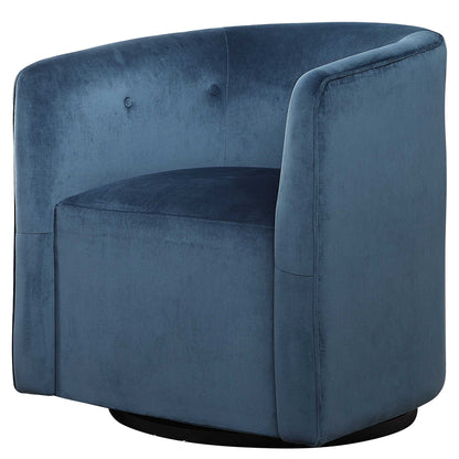 Mallorie - Swivel Chair - Blue
