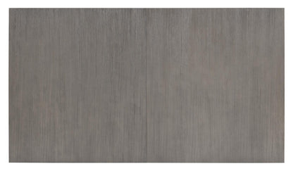 Terra Luna - Complete Rectangle Double Pedestal Table - White Cloud & Nightfall