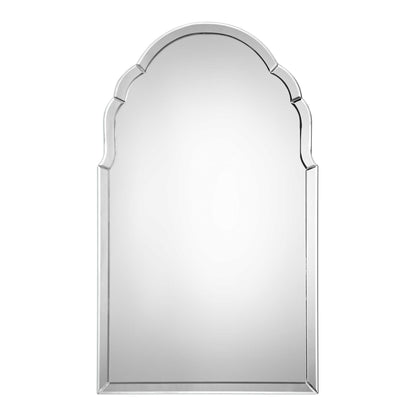 Brayden - Frameless Arched Mirror - Pearl Silver