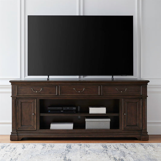 Fireplace TV Consoles - 84" Fireplace TV Console FTS - Brown