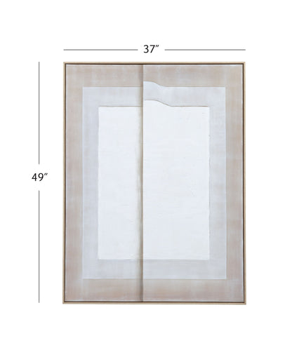 Fold II Canvas Art - Natural