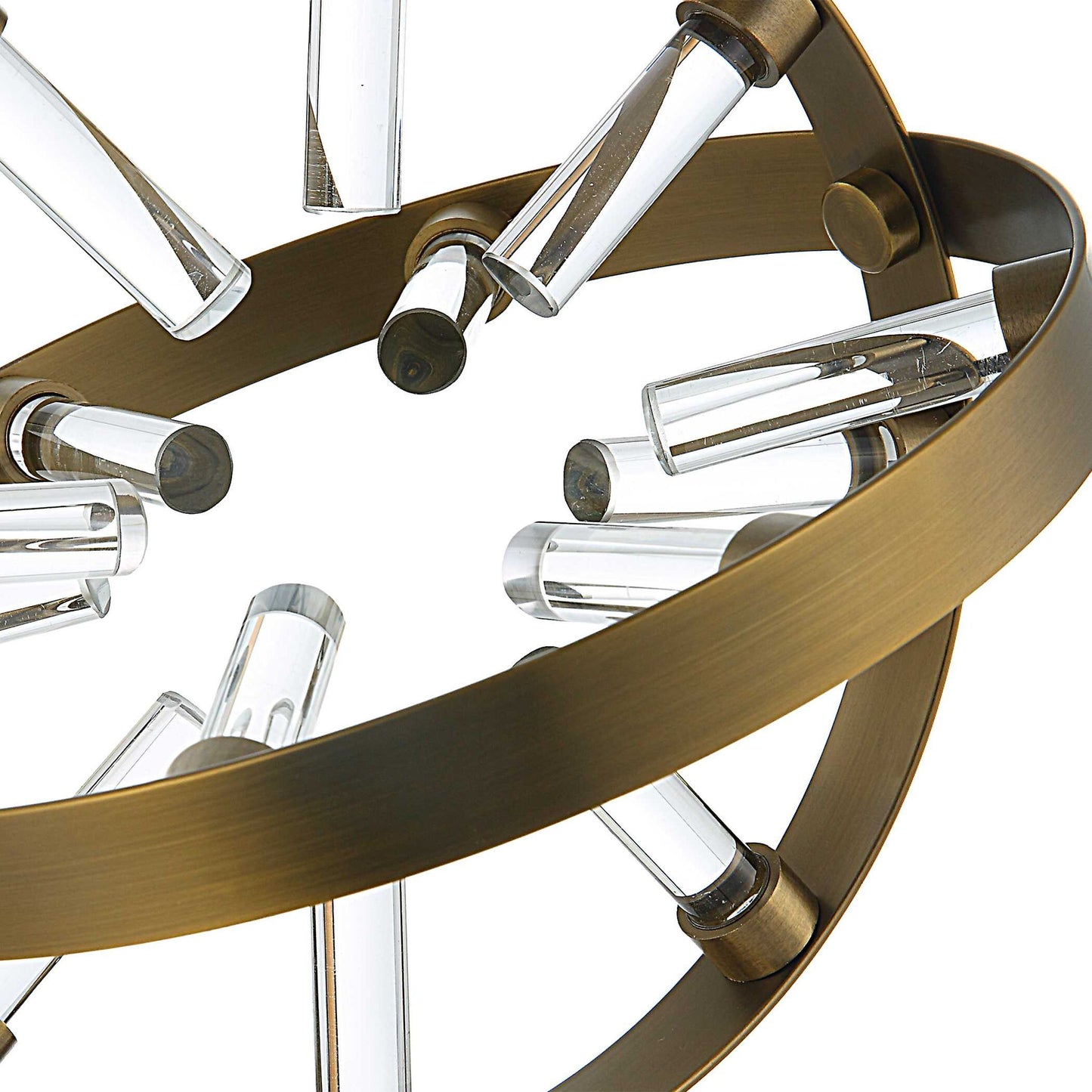 Realm - Spherical Brass Sculptures (Set of 2) - Gold