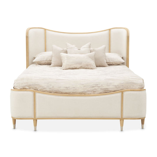 Camellia Field - Upholstered Panel Bed