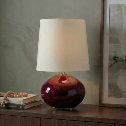 Allemand - Glaze Table Lamp - Ruby Red