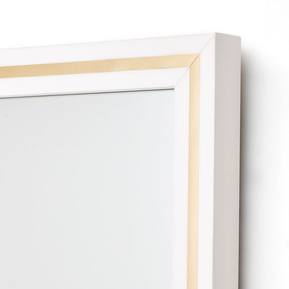 Palm Gate - Wall Mirror - Cloud White