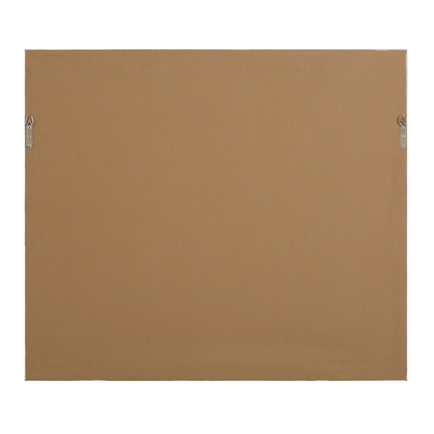 Blue Reverie - Framed Abstract Lake Print - Light Brown