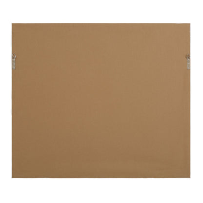 Blue Reverie - Framed Abstract Lake Print - Light Brown