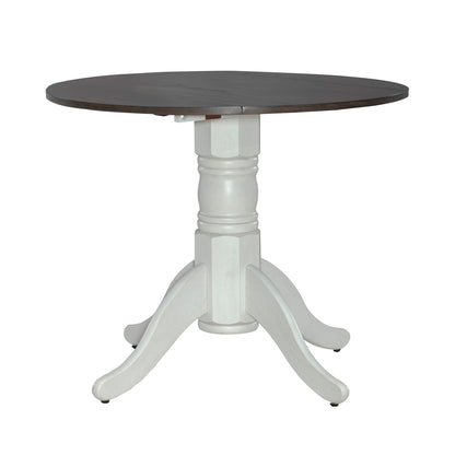 Brook Bay - Drop Leaf Table Top - Textured White / Carbon Gray