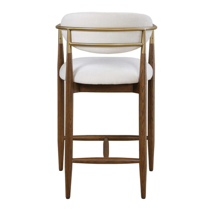 Moxie - Counter Stool - Walnut / White