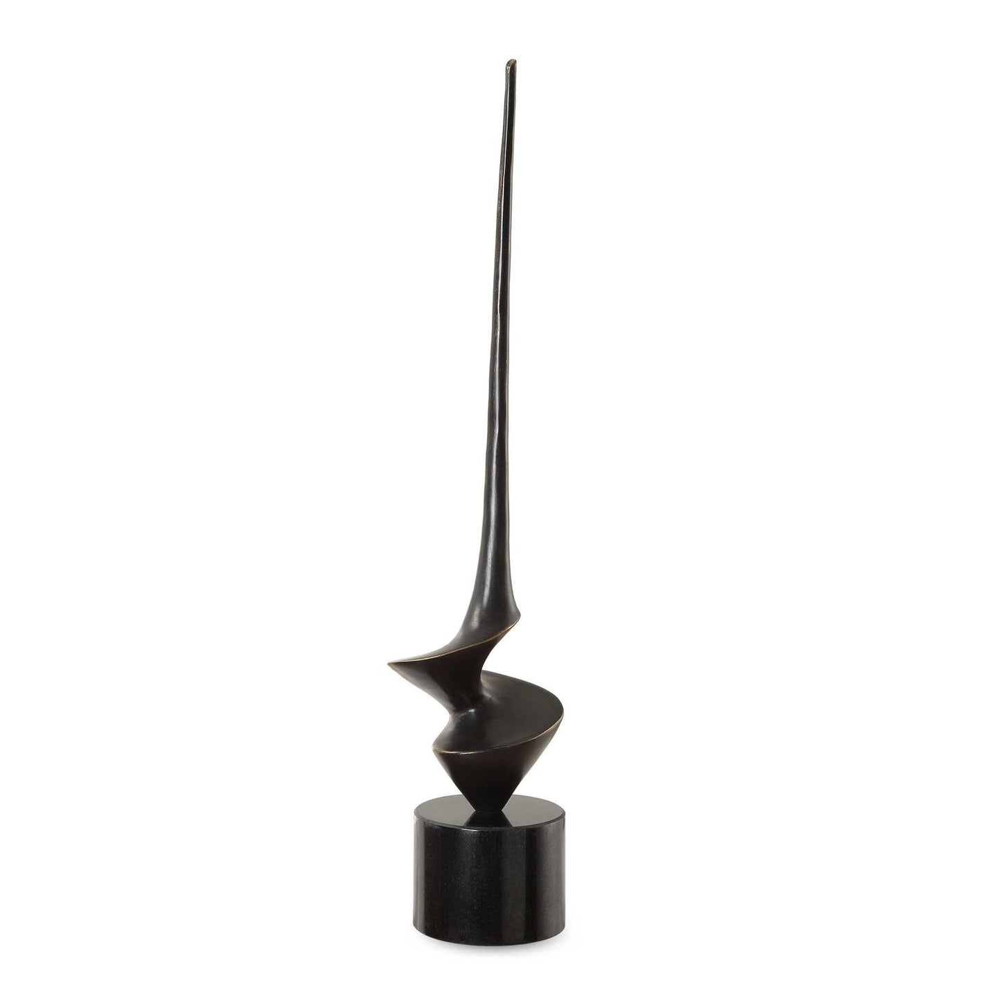 All Twisted - Bronze Sculpture - Black