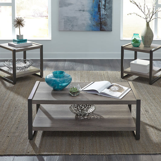 Tanners Creek - 3 Piece Table Set - Graystone
