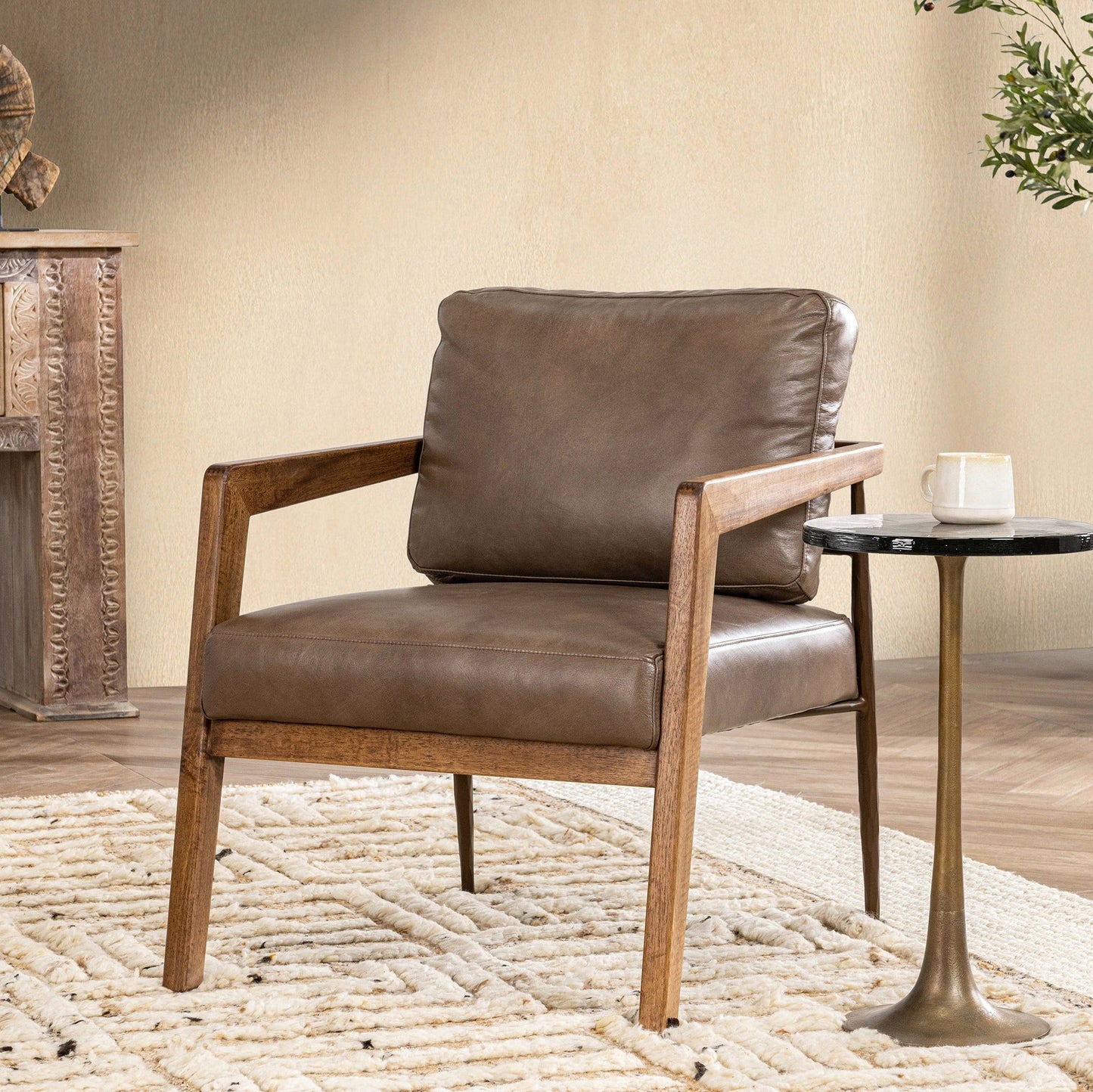 Julia - Accent Chair - Truffle Brown