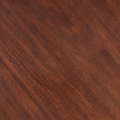 Camellia Field - Round Dining Table - Dark Brown / Gold
