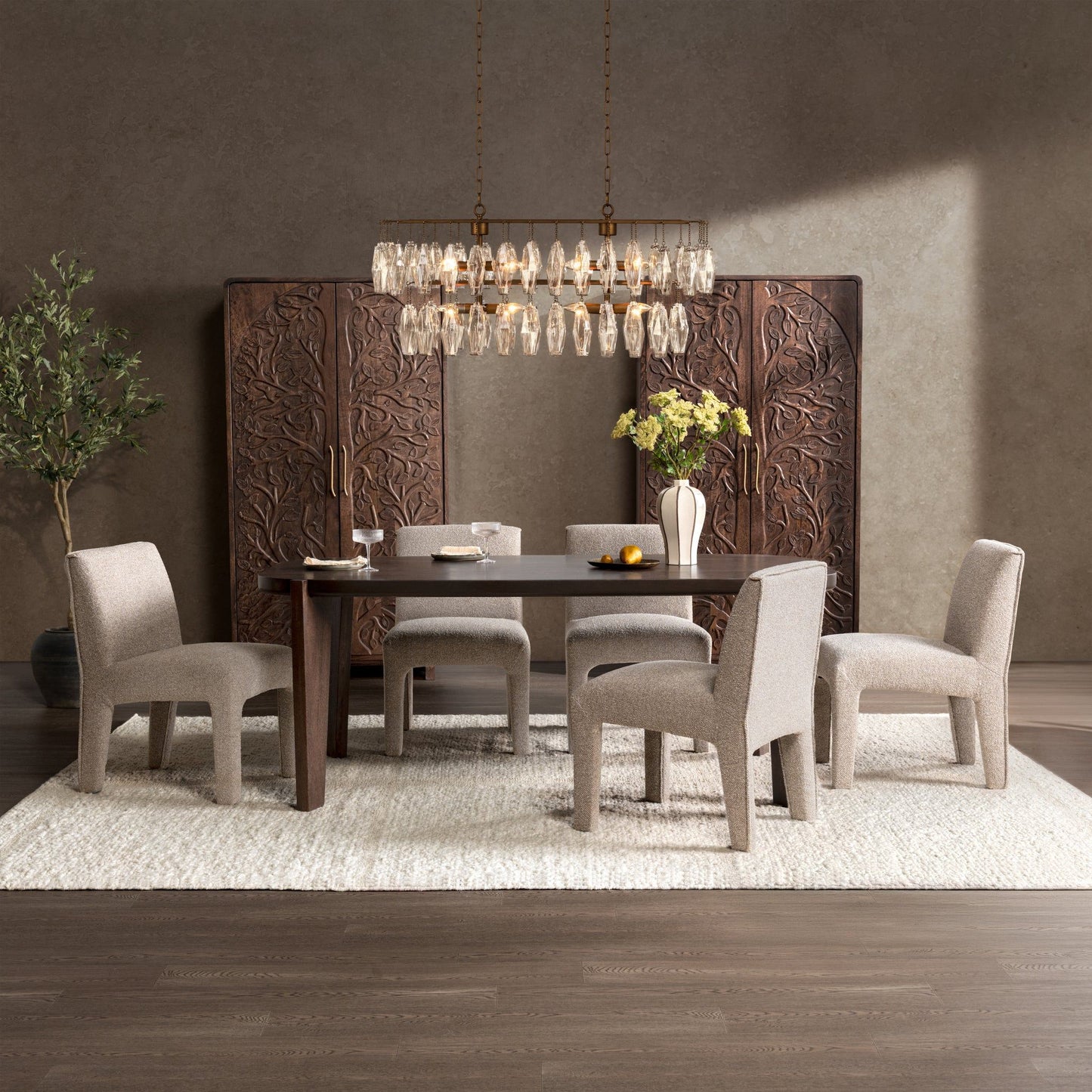 Albero - Dining Table - Bark Brown