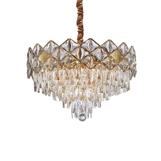 Michael Amini Lighting - Regalia 13-Light Crystal Chandelier - Gold