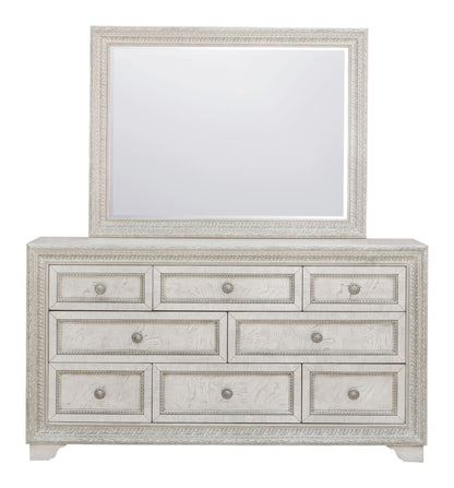 Camila - Dresser and Mirror - Creamy White