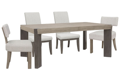 Anderson Park - Leg Dining Table Set With Klismos Chairs