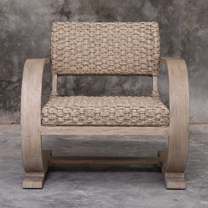 Rehema - Outdoor Wicker Lounge Chair - Gray
