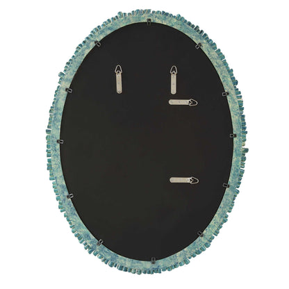 Bonaire - Oval Mirror - Teal Blue
