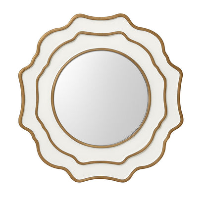 Wall Mirror - Beige / Gold