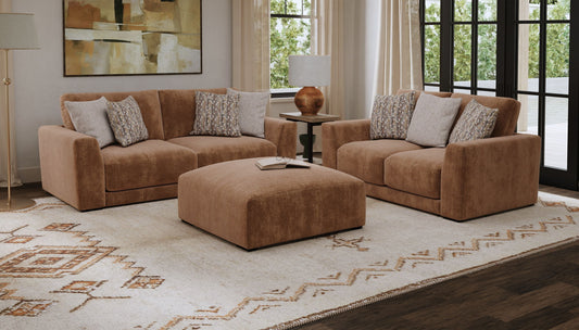 Silas - Cocktail Ottoman - Mocha