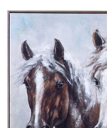 Majestic Framed Canvas - White