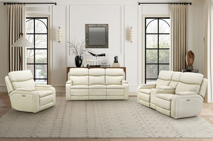 Gunner - Recliner With Power And Power Headrest - Almond