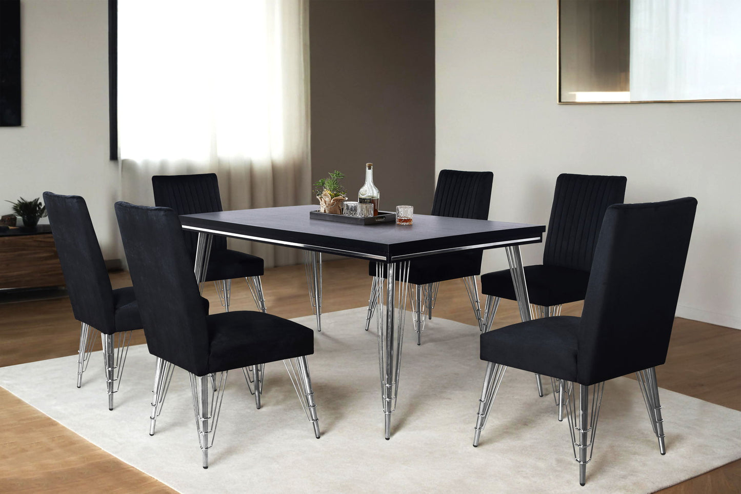 Ava - Dining Table - Black