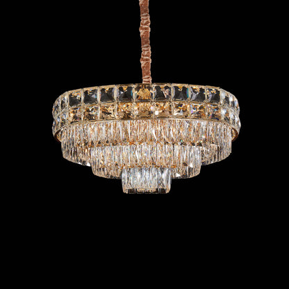 Michael Amini Lighting - Soleil 13-Light Crystal Chandelier - Gold