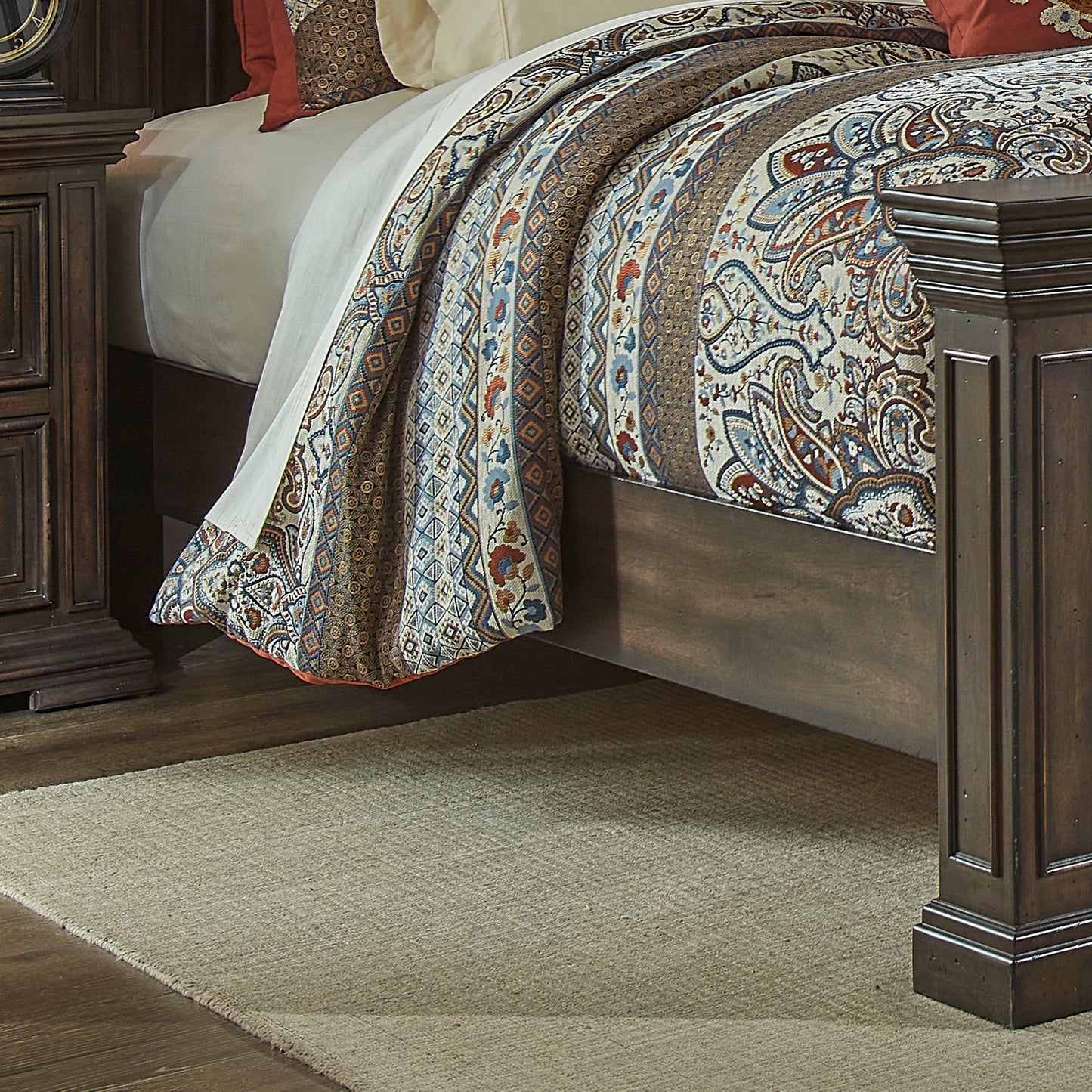 Big Valley - Panel Bed Rails - Brownstone