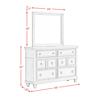 Whit-Ash - Panel Bedroom Set