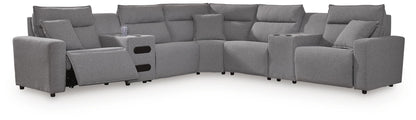 Modmax II - Reclining Sectional - Salt And Pepper