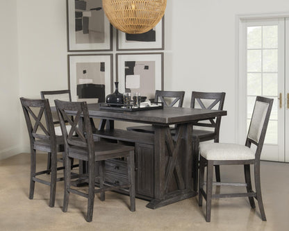 Briarwood - X-Back Counter Height Chair (Set of 2) - Sable