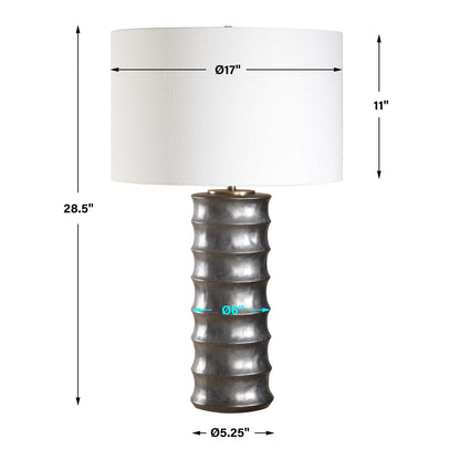 Corvair - Scalloped Table Lamp - Bronze