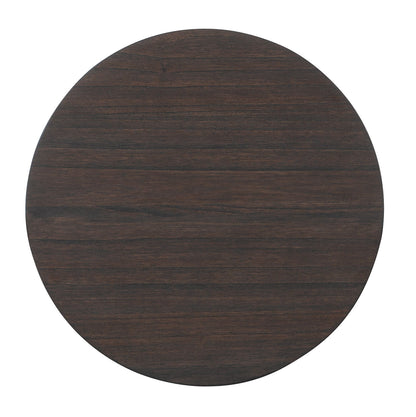 Commerce And Market - Round Side Table - Dark Brown