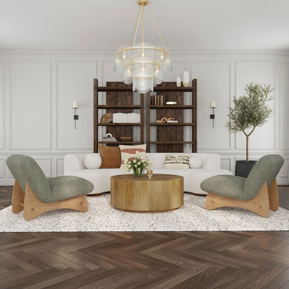 Layne - Round Coffee Table With Casters