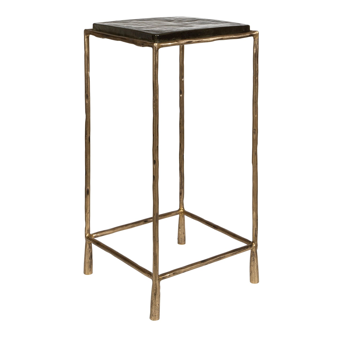 Ovard - Antiqued Accent Table - Bronze