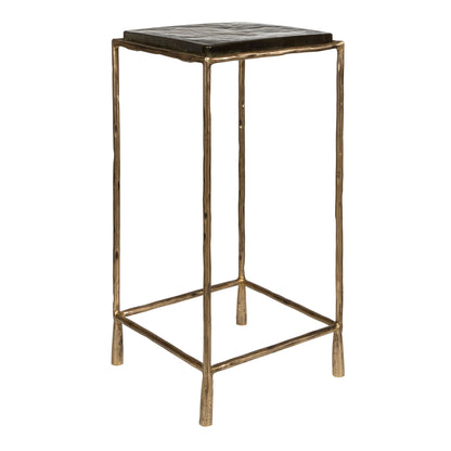 Ovard - Antiqued Accent Table - Bronze