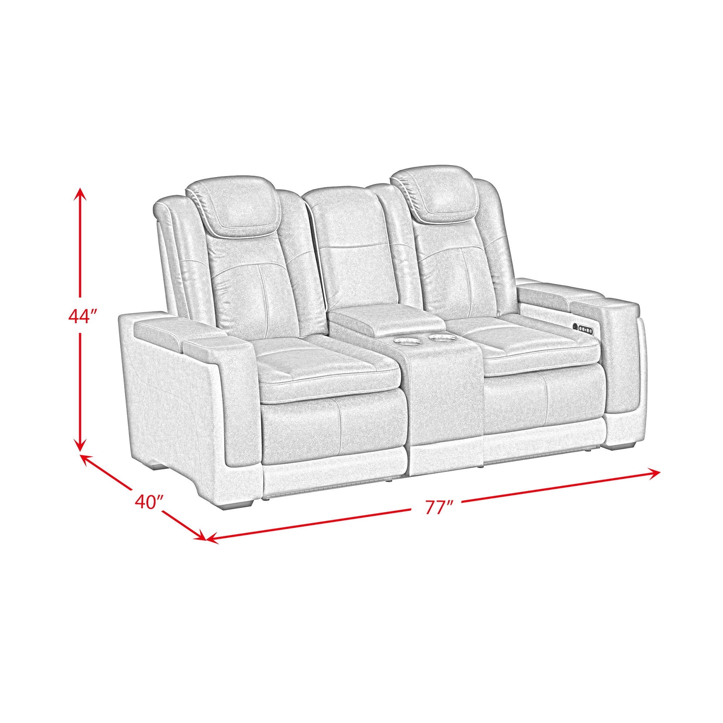 Lantana - Living Room Set - Charcoal
