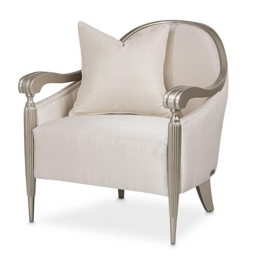 London Place - Accent Chair - Porcelain / Platinum