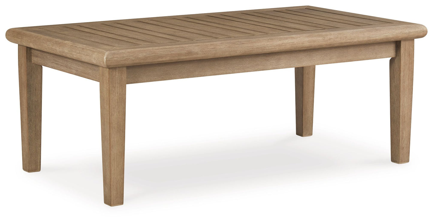 Carter Hall - Rectangular Cocktail Table - Beige