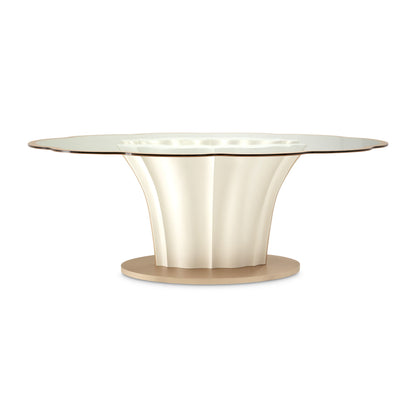 London Place - Entry Table - Creamy Pearl