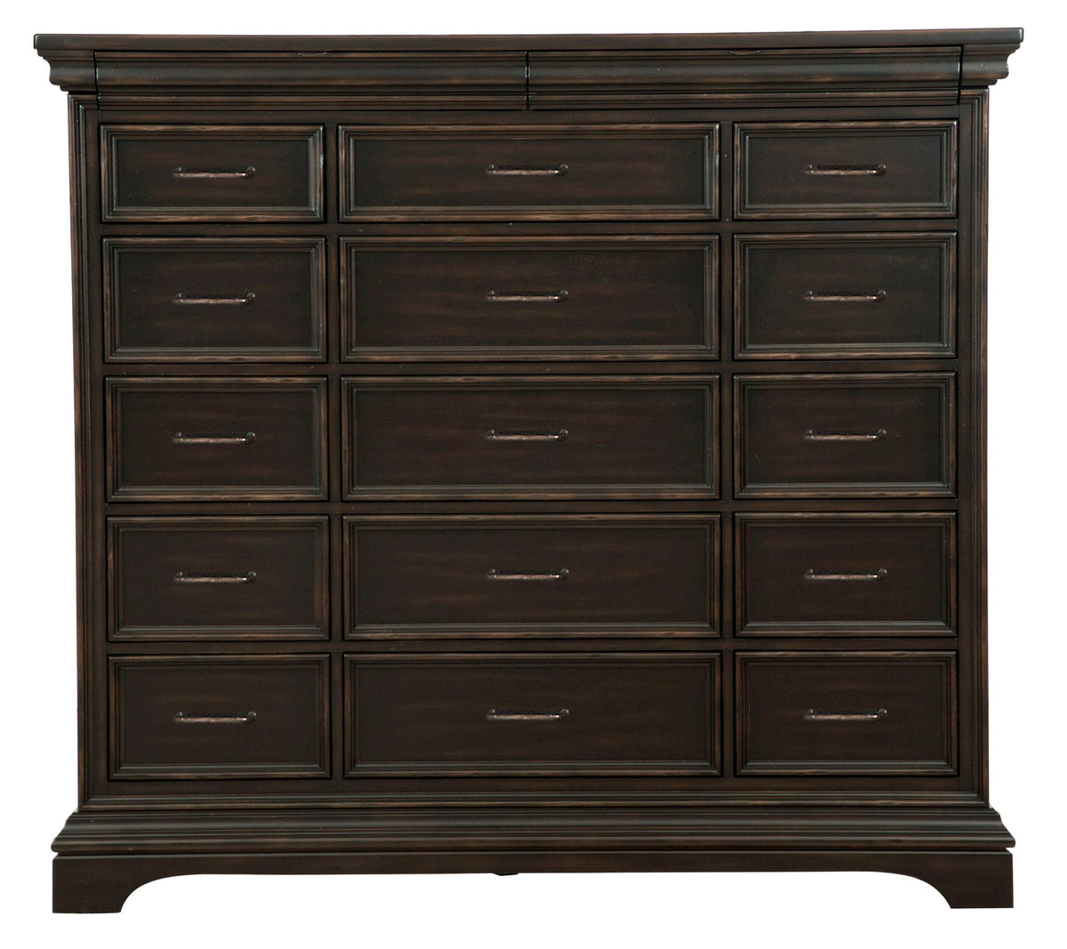 Caldwell - 17 Drawer Master Chest - Smoked Molasses