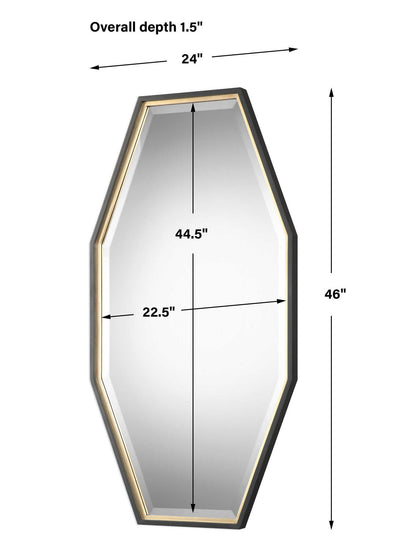 Savion - Octagon Mirror - Gold