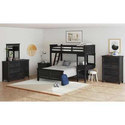 Hampton Kids - Loft With Ladder And Desk With Speaker Bedroom Set