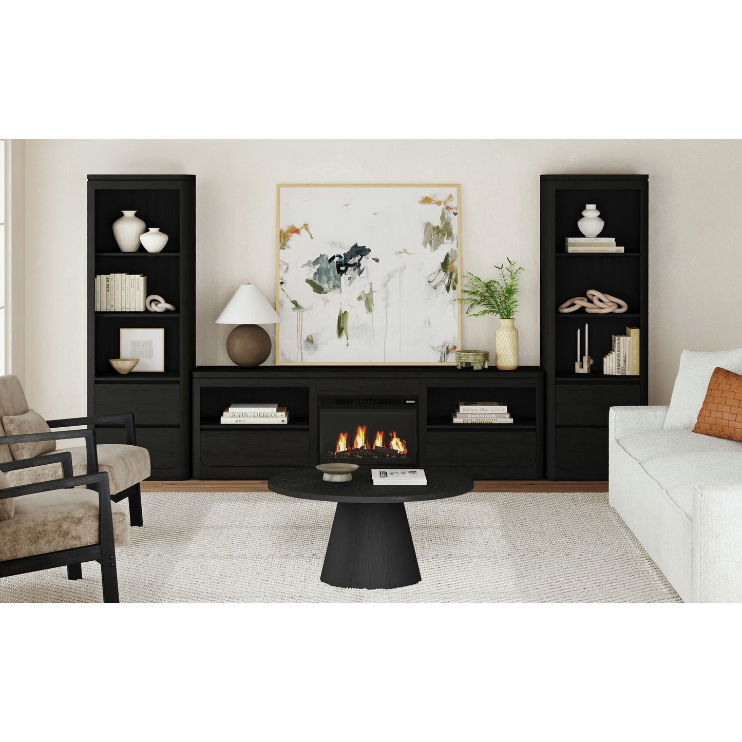 Rosalie - 4 Piece Entertainment Unit With 82" TV Console