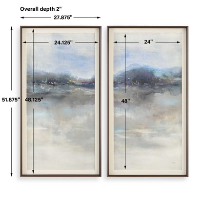 Thinking Of You - Landscape Prints (Set of 2) - Light Gray